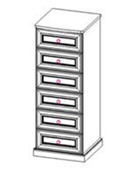 Комод АФИНА 6 ящиков корень крем