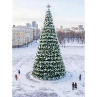 Уличная сосна Уральская с белыми кончиками 16 м, каркасная, леска, Green Trees