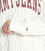свитер collegiate Tommy Jeans - кремовый (DM0DM15070)