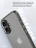 Чехол накладка iPhone 16 Plus 6.7" Gurdini Alba Series Protective Smoke