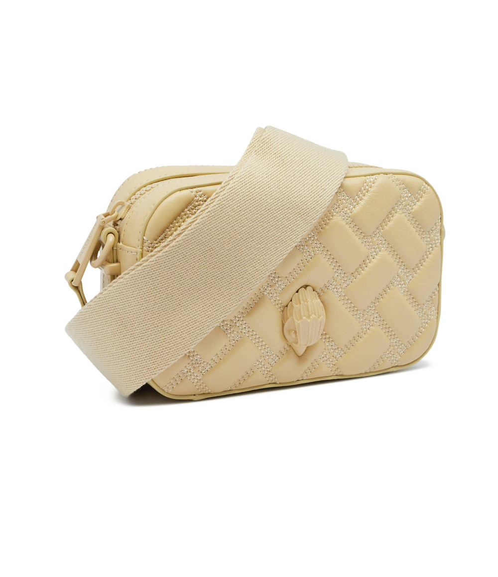 Кожаная сумка-мессенджер KENSINGTON Kurt Geiger - экрю(8894942109)