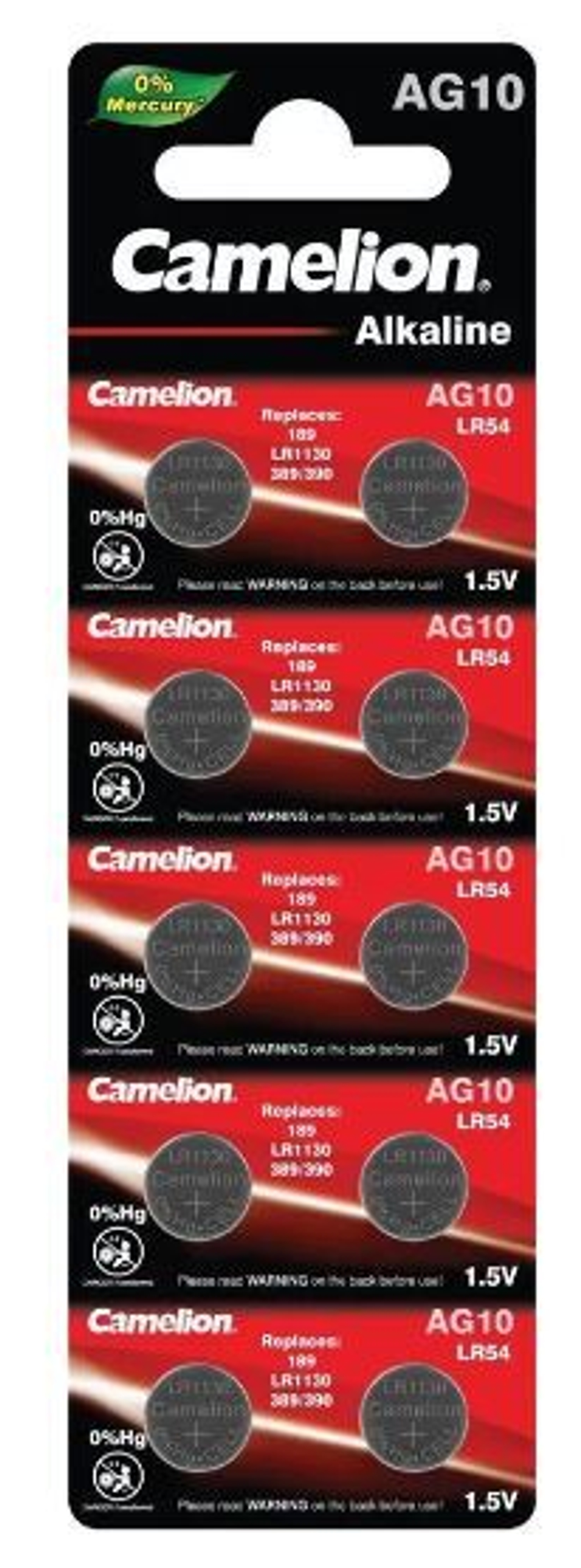 Camelion AG10 BL10 389 SR-1130 уп.100