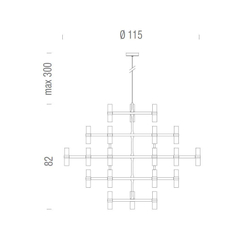 люстра Crown Major Chandelier ( хром )