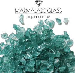 Стеклянная крошка Glass Marmelade, Aquamarine, 100гр