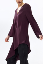 Асимметричное платье — длинные рукава, короткая модель - H&M