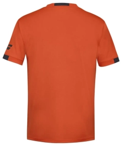 Детская теннисная футболка Babolat Boys Play Crew Neck - fiesta red