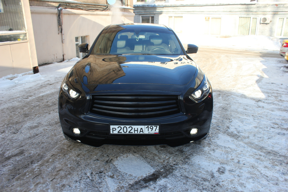 Сплиттер #v3 для Infiniti QX70d FX30d только дизель