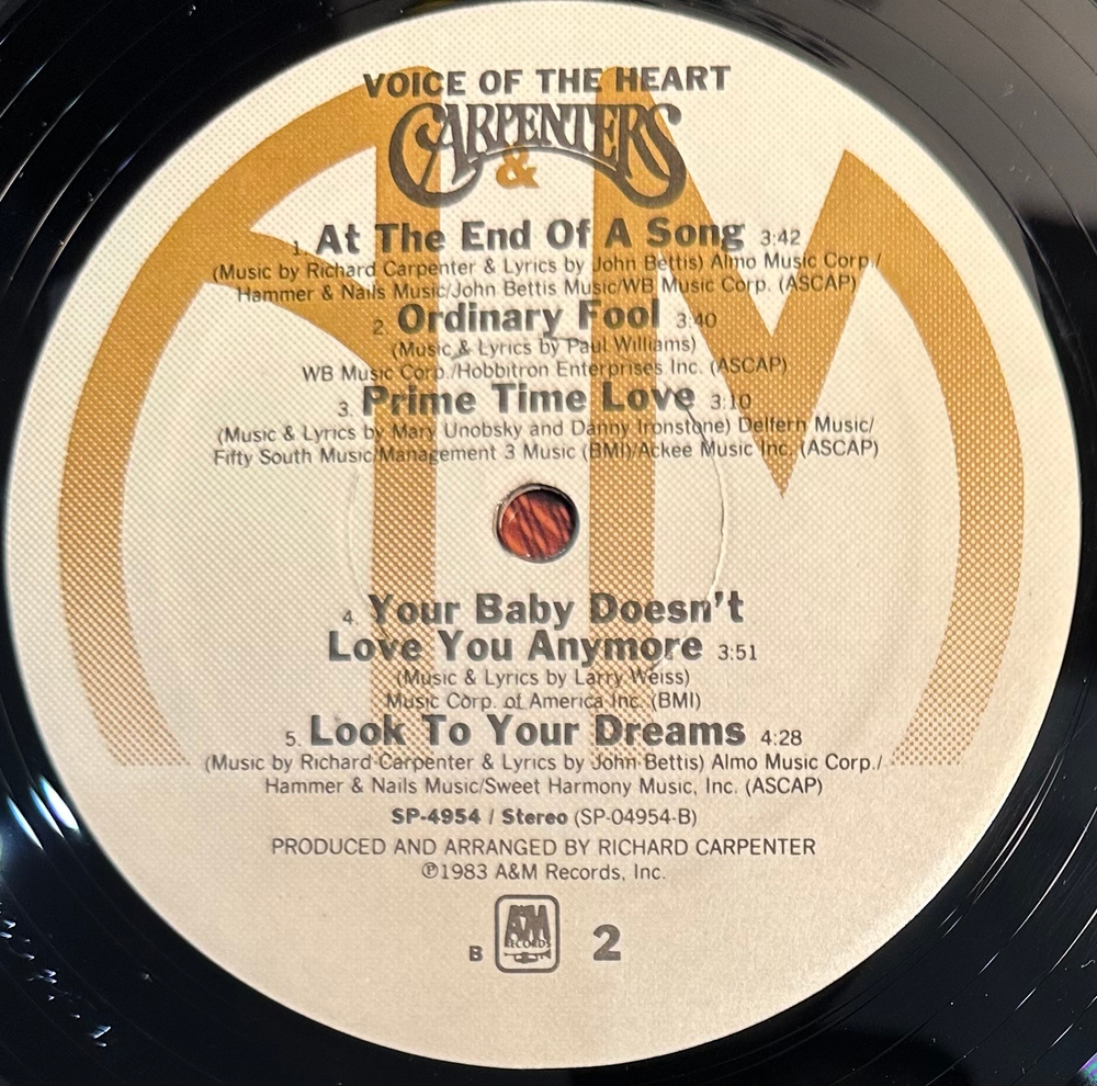 Carpenters- Voice Of The Heart (США 1983г.)