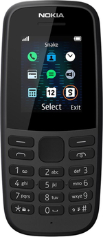 Мобильный телефон Nokia 105, черный (Из Финляндии)