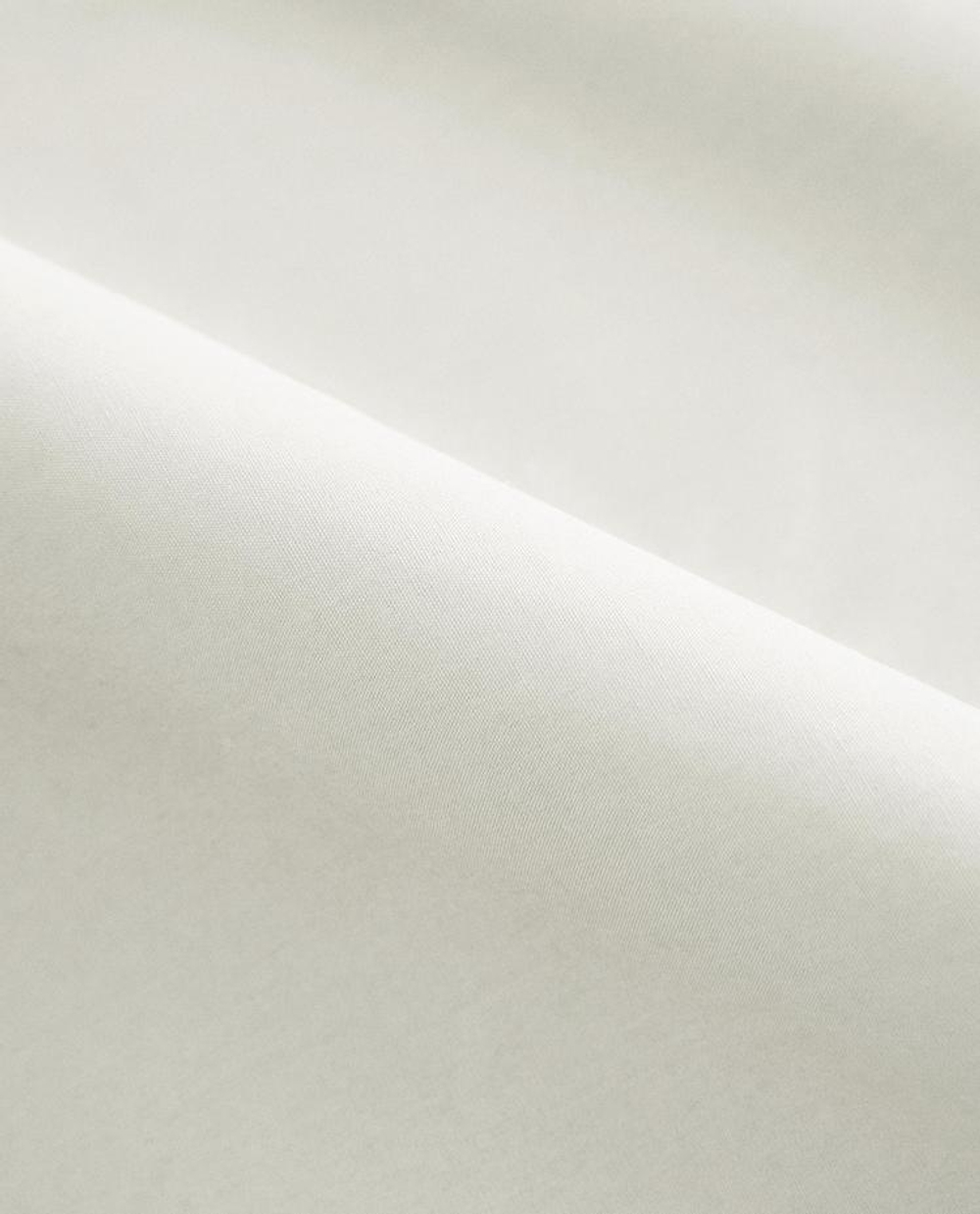 ZARA HOME НАТЯЖНАЯ ПРОСТЫНЯ ИЗ ХЛОПКА ПЕРКАЛЬ | ВЫСОТА 40 СМ (300 НИТЕЙ), БЕЛЫЙ