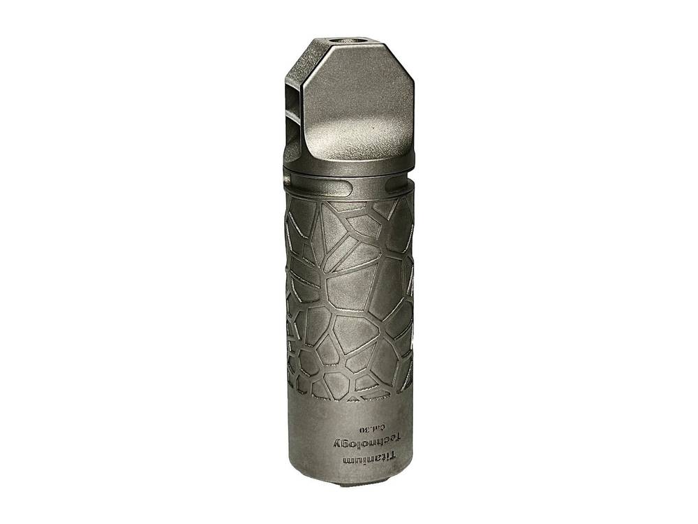 Титановый ДТК-П 3D Гибрид на AR-15 (.223 Rem, 1/2"-28 UNEF), Titanium Technology (Русский дракон) — фото 3