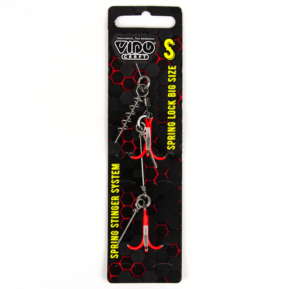 Оснастка цветной стингер со спиралью Spring Lock Big Size