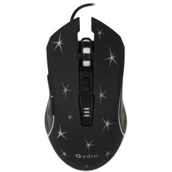 Клавиатура и мышь комплект Intro GXZ990 игровой 1200-3600dpi + коврик + гарнитура черный | Intro