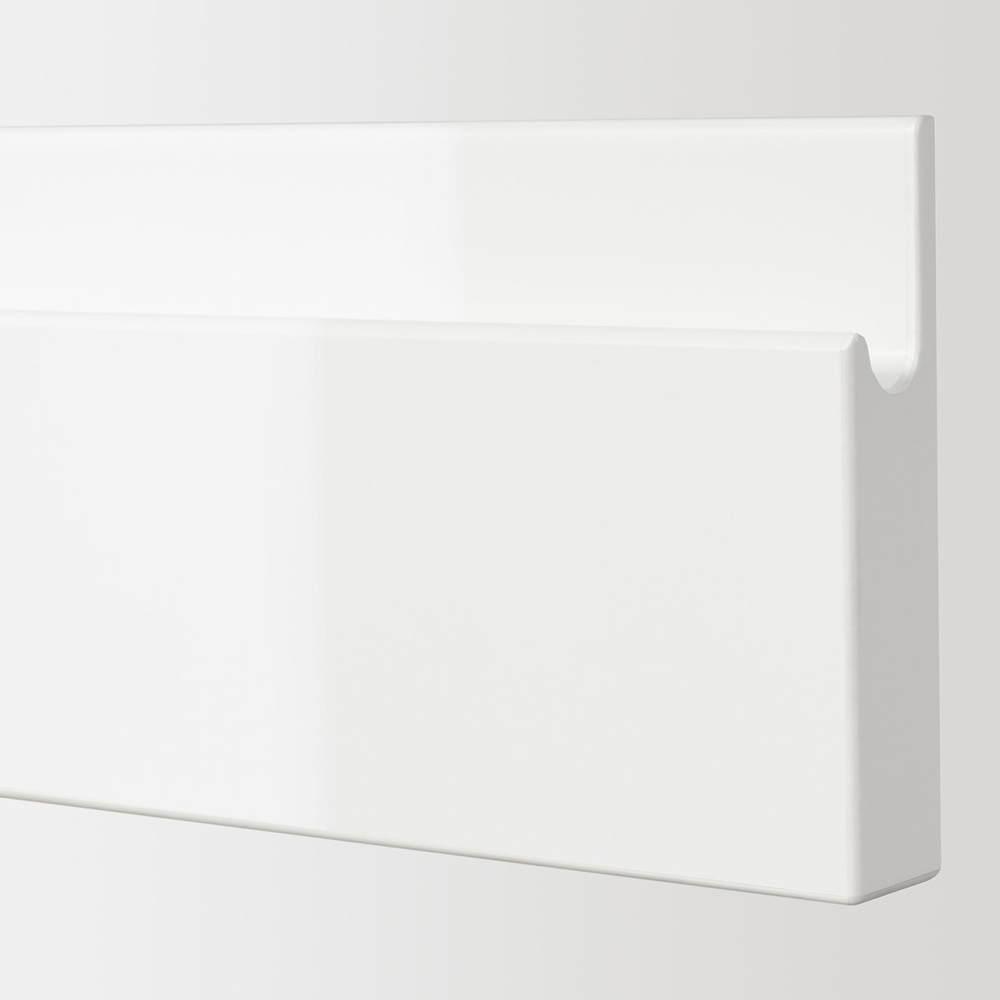 IKEA VOXTORP  (ИКЕА ВОКСТОРП)  -  Фронтальная панель ящика - глянцевый белый 40х10 см