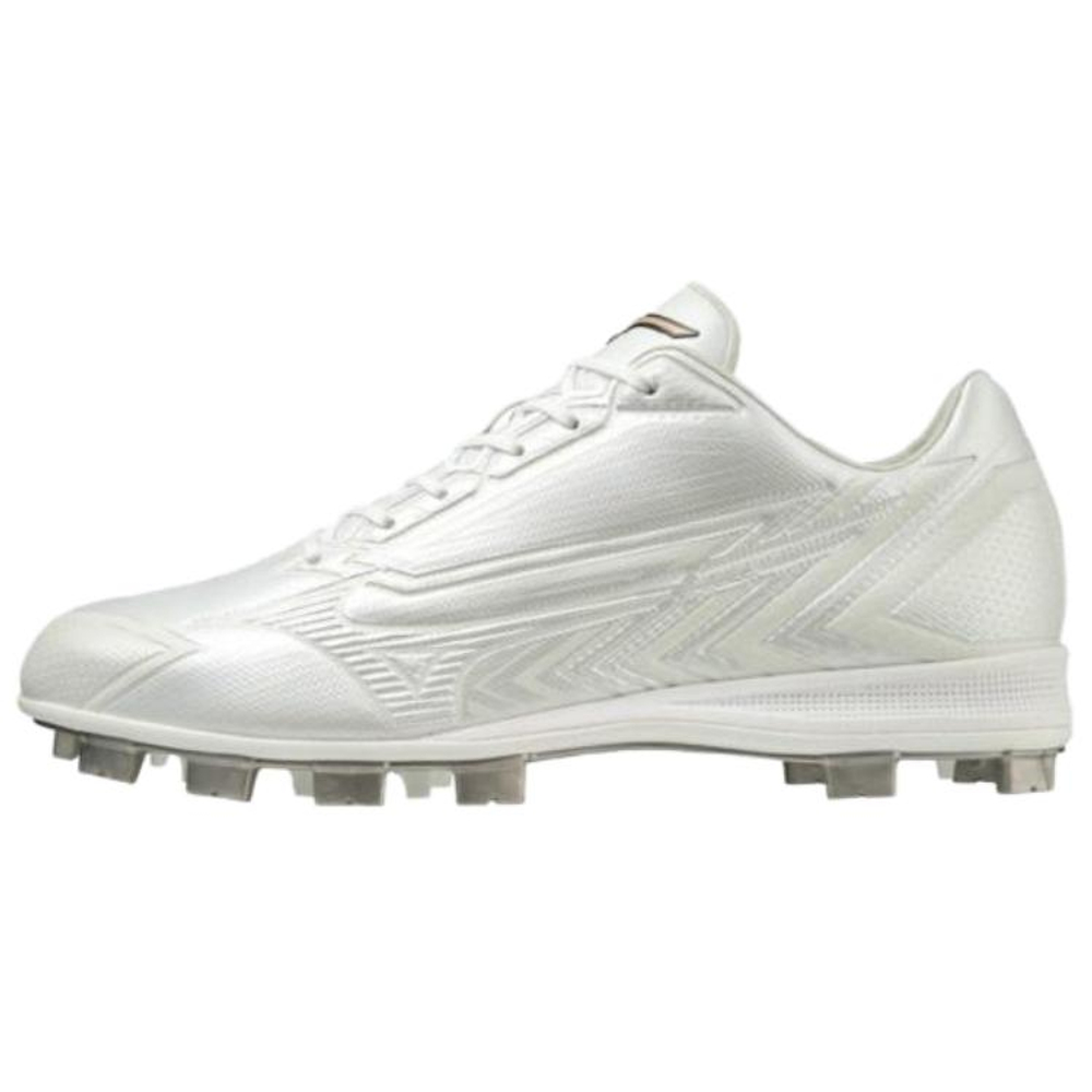 Mizuno Low Top Upper Height Slip Resistant Lightweight Design Baseball Shoes Men"s White