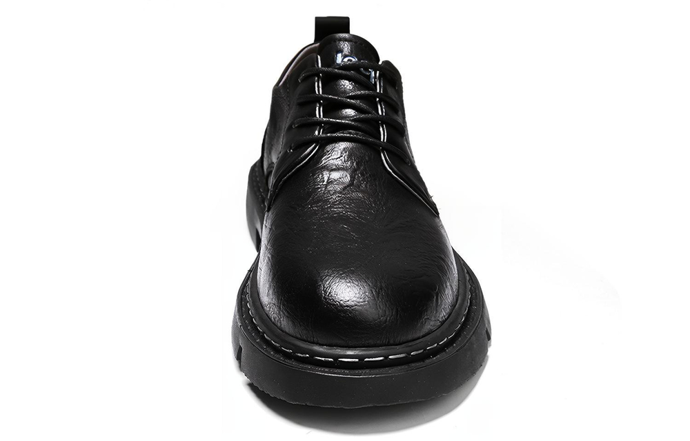 Jeep Leather Shoes Casual Shoes Men"s Black