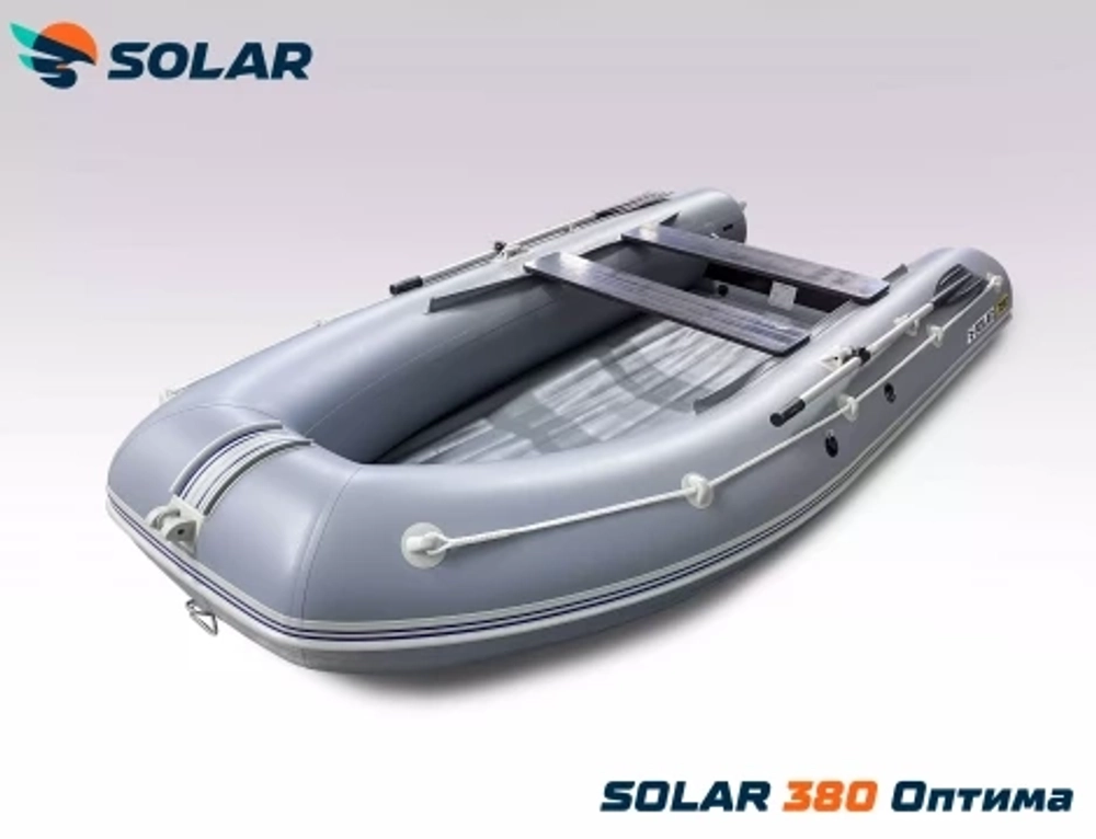 Лодка надувная моторная solar-380 к (оптима)