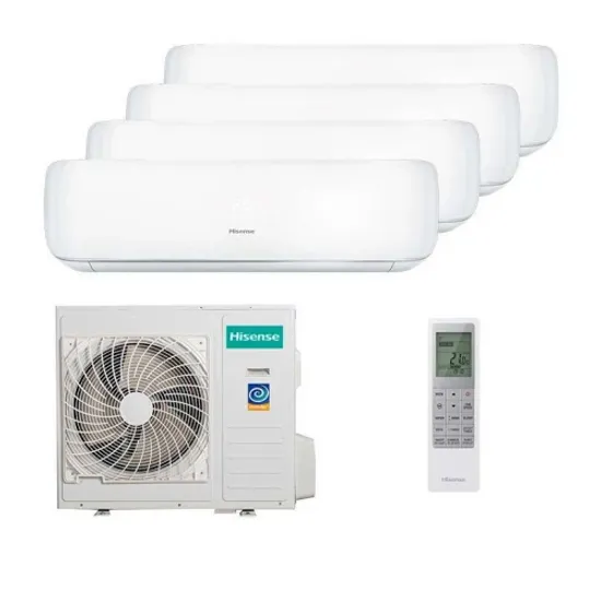 Мультисплит система на 4 комнаты Hisense AMS-09UW4RVETG00 x 4 / AMW4-27U4RJC