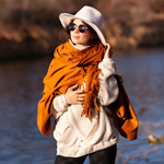 Шляпа Fedora Hat (белая) мягкая