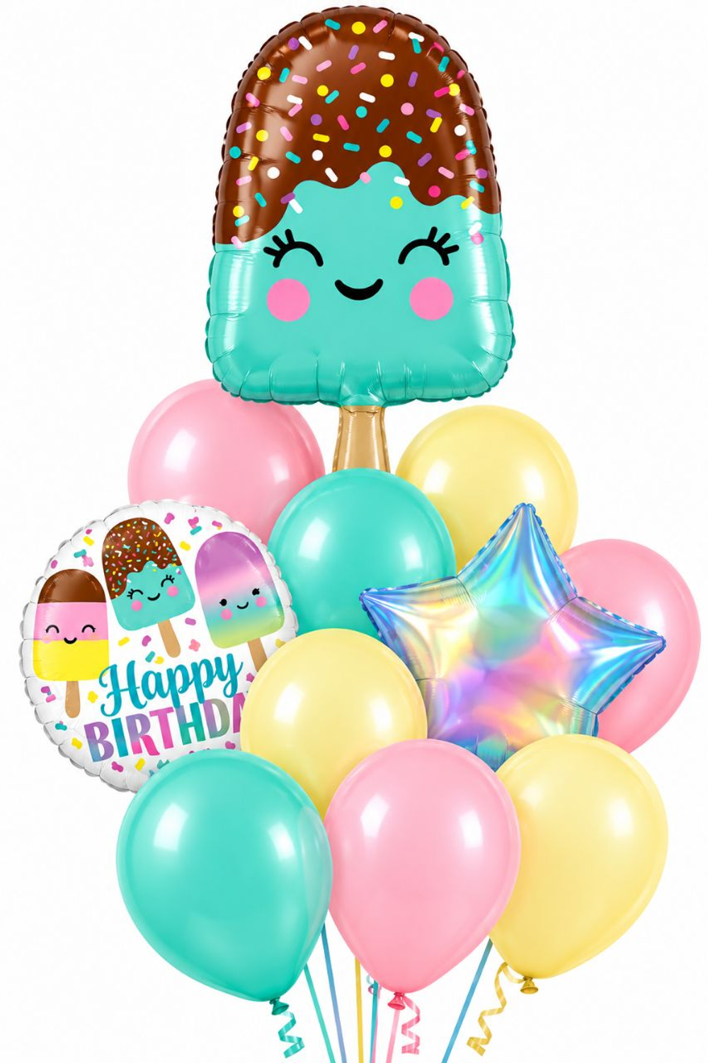 Букет шаров "Эскимо Happy Birthday"