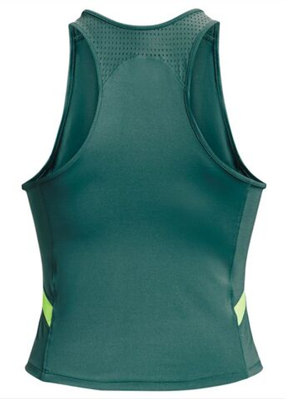 Женский топ теннисный Under Armour Armour Mesh Tank - coastal teal/lime surge