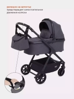 Коляска детская MOWBaby "MOVE" MB402 2в1 Carbon (2023)