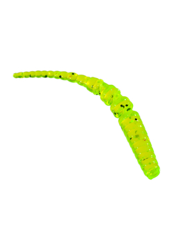Приманка ZUB-CRAZY LEECH 50мм(2")-10шт, (цвет 310) желтый с блестками