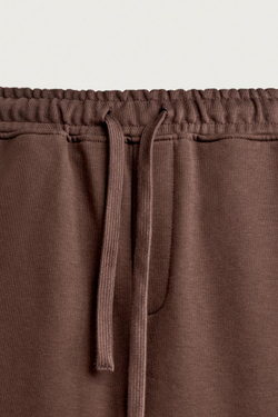 ZARA БАЗОВЫЕ СПОРТИВНЫЕ БРЮКИ, КОРИЧНЕВЫЙ