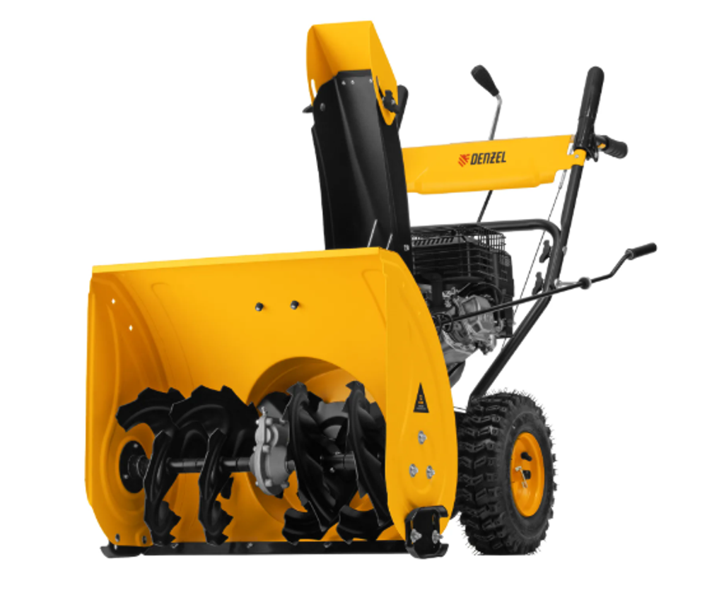 Бензиновая снегоуборочная машина SBM 610, 212 cc, ручной старт, фара Denzel