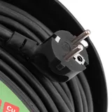 Удлинитель силовой на кабельной катушке, ПВС, 50 м, 4 розетки с крышкой, IP44, 16А, УХз16, Сибртех — фото 4