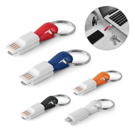RIEMANN. USB-кабель с разъемом 2 в 1 из ABS и PVC
