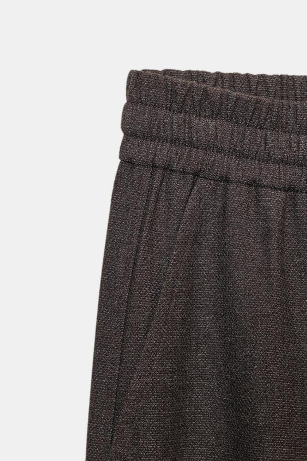 ZARA ДЖОГГЕРЫ С МАНЖЕТАМИ, КОРИЧНЕВЫЙ МЕЛАНЖ