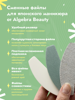 Набор сменных файлов для шлифовки ногтей, 10 шт