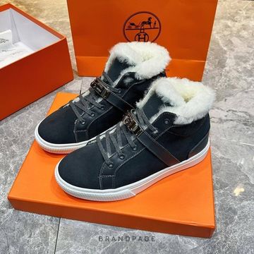 Кеды тёмно-серые от Hermès BP5-047318