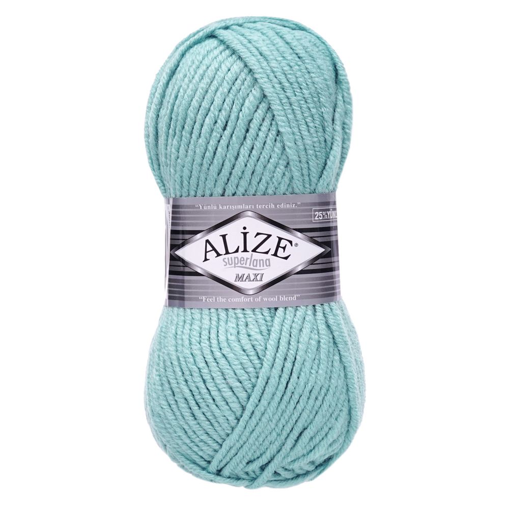 Пряжа Alize (Ализе) Superlana Maxi / уп.5 мот. по 100 г, 100м, 463 мята A