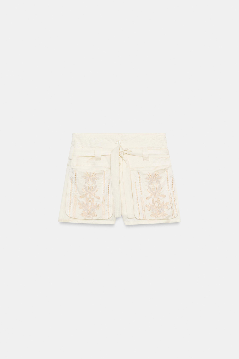 ШОРТЫ С ВЫШИВКОЙ — ZW COLLECTION — ZARA