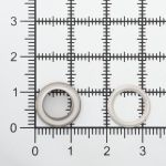 Люверсы металл ⌀8.0 мм (внутр.), h=3.4 мм, внешн. ⌀12.5 мм, с установщиком, никель, 200 комплектов, Hobby&Pro 530710