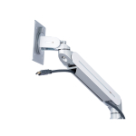 ErgoFount DFS-102G Настольное крепление для монитора диагональю до 27'' с двухколенным вылетом, газово-пружинным амортизатором и струбциной к столу типа "G". Цвет - серебристый
