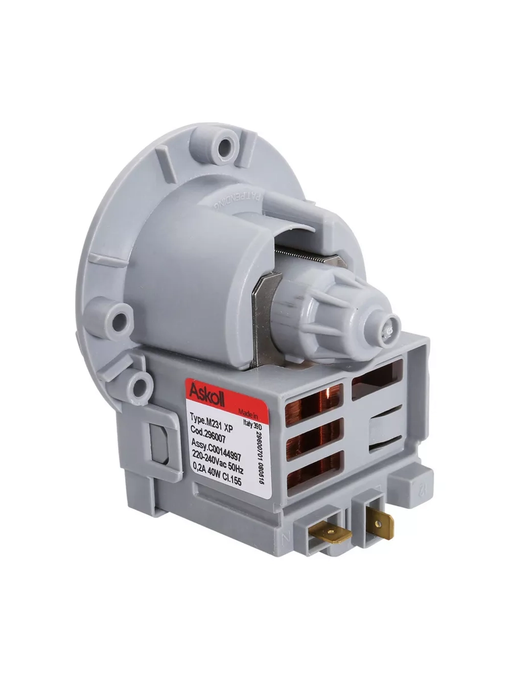 Насос сливной 40 W Bulk (не поставляется) С00144997 (С00144998, С00146523, С00273407, 482000082298, 49016211, 92129444, 4055093050);