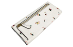 COACH Wyn Leather Soft Wallet Clutch Women"s White