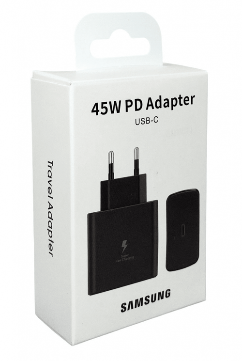 Сетевое зар. устр. для Samsung 45W TYPE-C в упаковке черное (High copy)