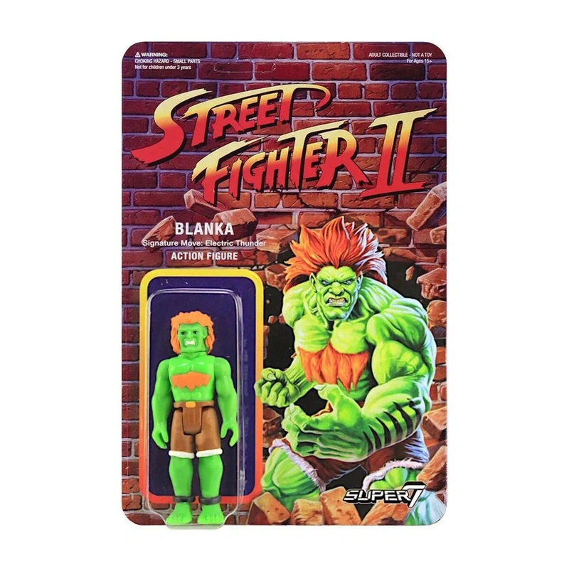 Фигурка Super7 - Street Fighter II - Blanka - ReAction Figure Original Edition