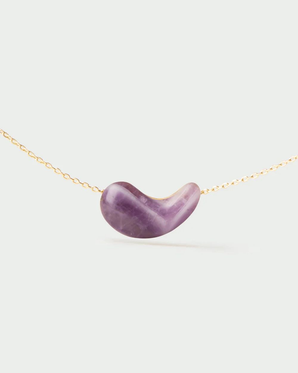 Колье Amethyst Aura серебро 925 пробы покрытое золотом