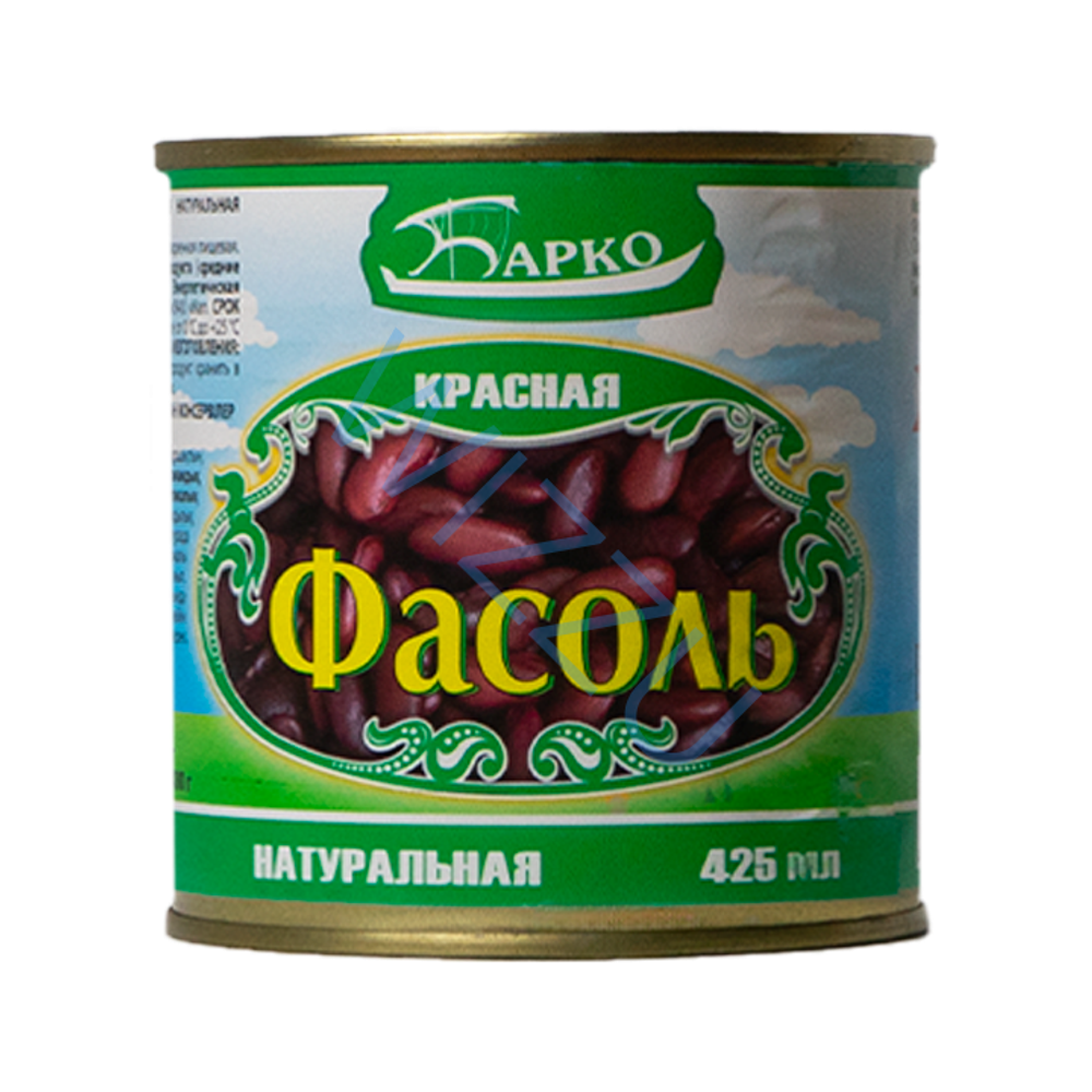 Фасоль консервированная красная натуральная ГОСТ 400гр (425мл) ж/б (Барко) 1/12