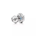 Серьги из платины с бриллиантами и аквамарином 💠 Tiffany- Soleste