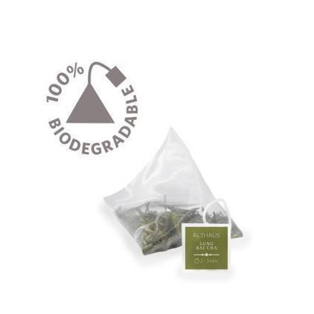 Чай зеленый Althaus Lung Bai Cha Pyra Pack в пирамидках, 15шт