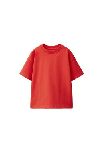 ZARA БАЗОВАЯ ФУТБОЛКА, КРАСНЫЙ