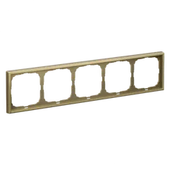 Рамка пластиковая на 5 постов универсальная Systeme Electric ArtGallery Золото GAL001605