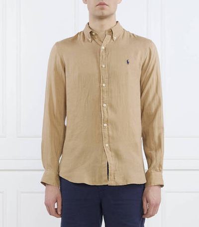 льняная рубашка POLO RALPH LAUREN - светло-коричневый(710829443)
