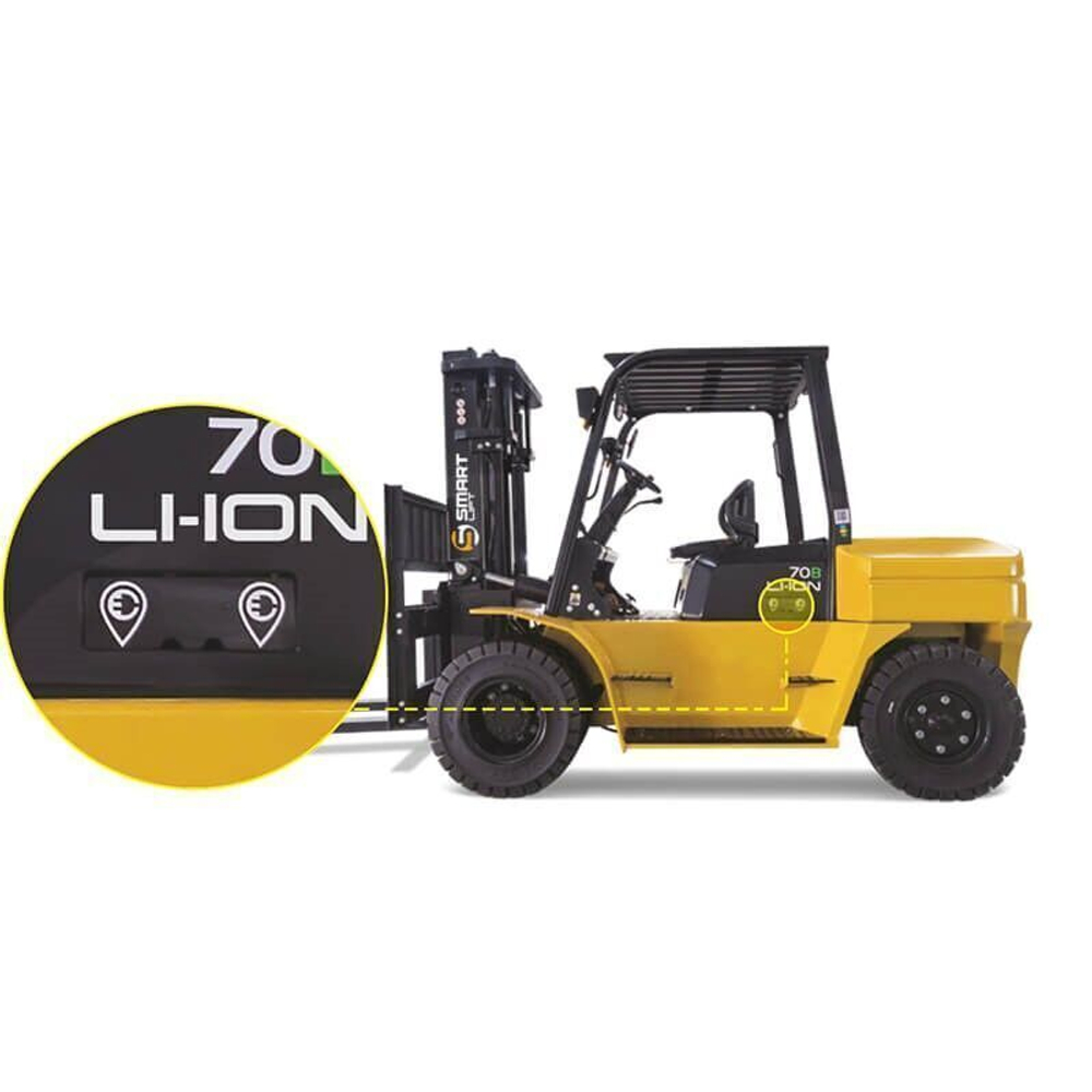 Электропогрузчик EFL702 (7000 кг; 6 м; li-ion 80 В / 820Ач) SMARTLIFT